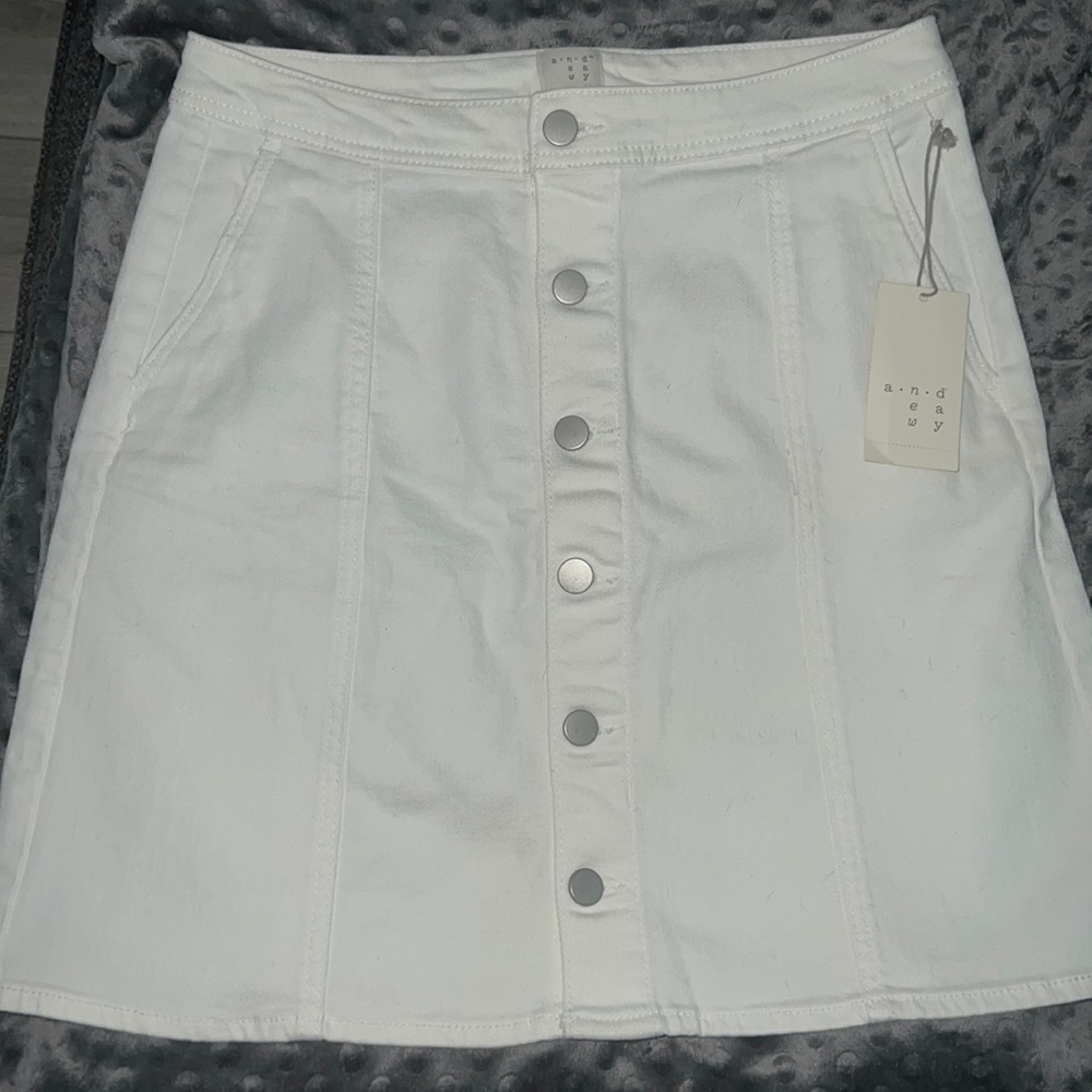 A New Day White Skirt